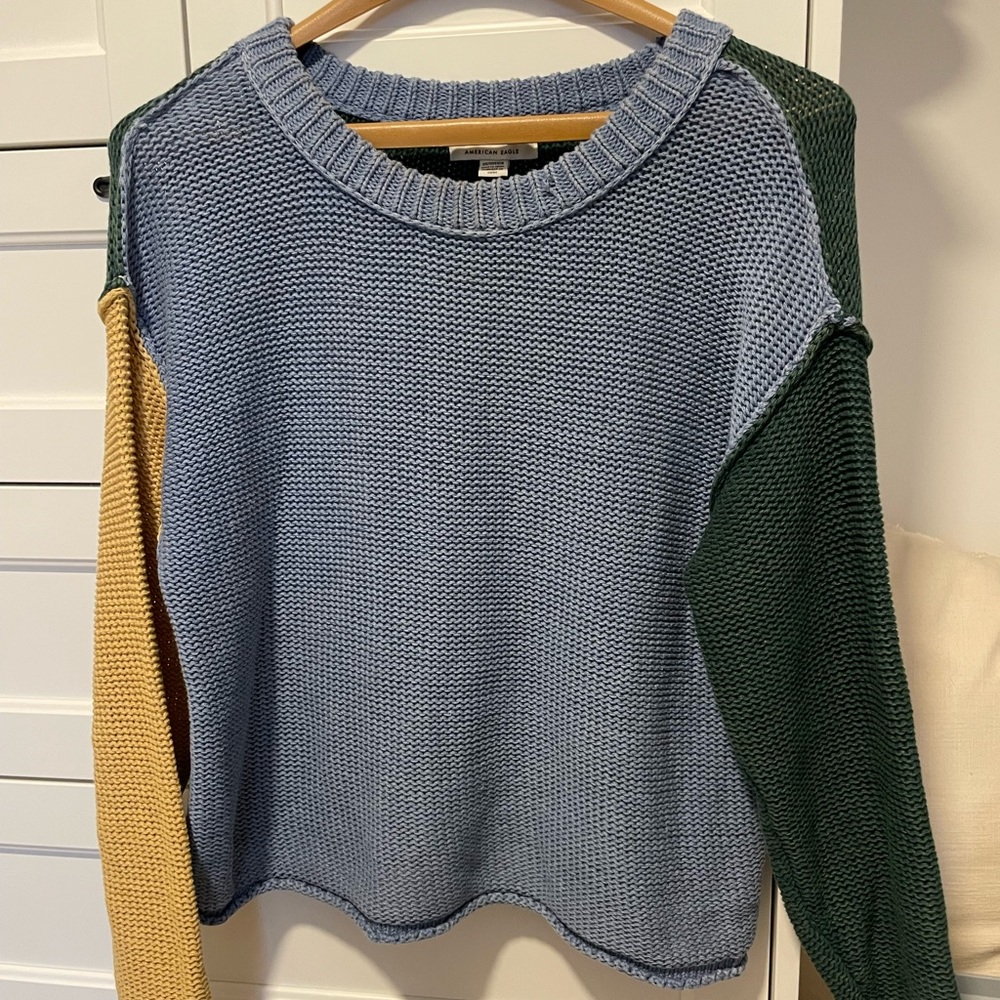 XS Color Block knit top